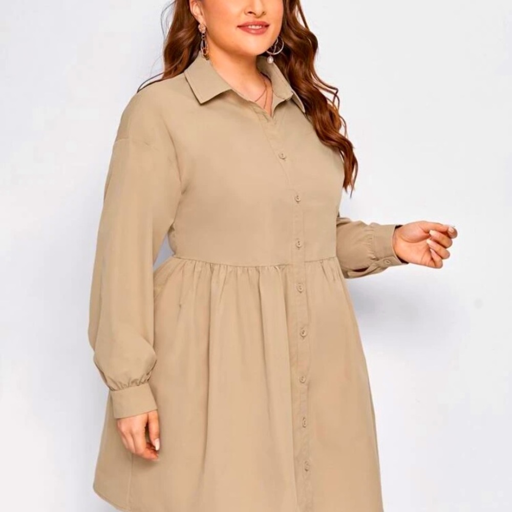 SHEIN Plus Size Smock Dress